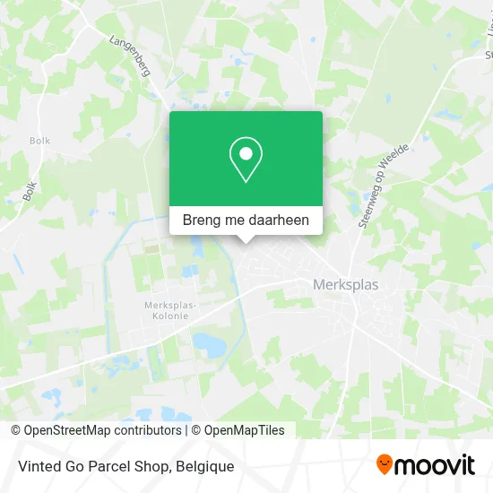 Vinted Go Parcel Shop kaart