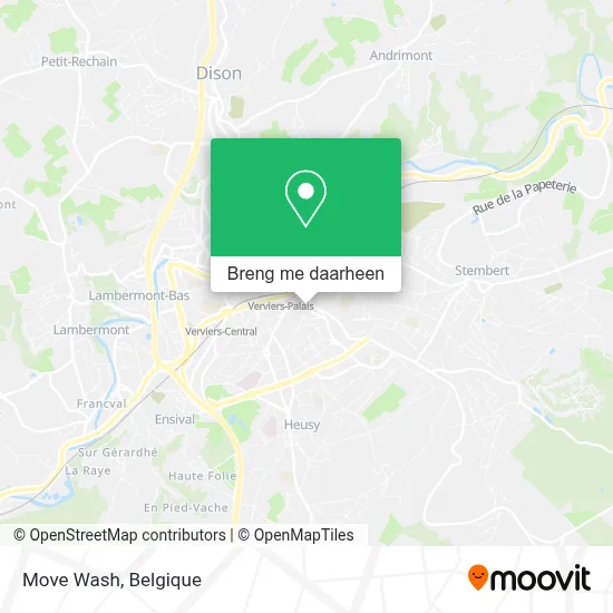 Move Wash kaart