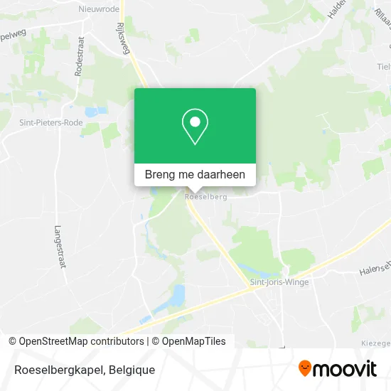 Roeselbergkapel kaart