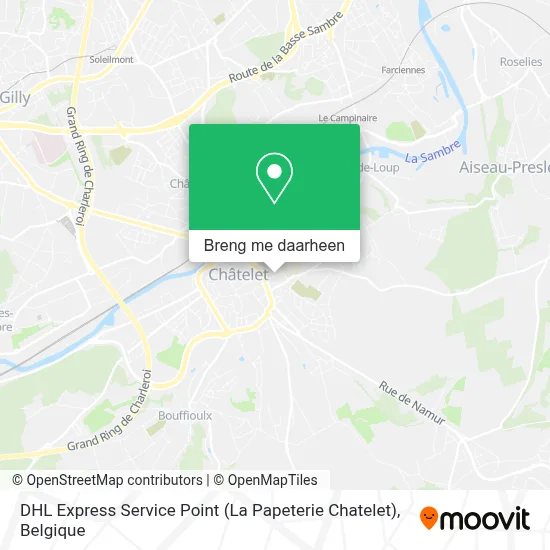 DHL Express Service Point (La Papeterie Chatelet) kaart