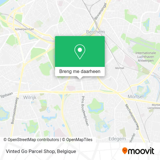 Vinted Go Parcel Shop kaart
