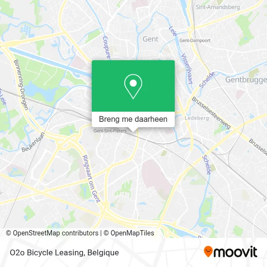 O2o Bicycle Leasing kaart