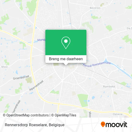 Rennersdorp Roeselare kaart
