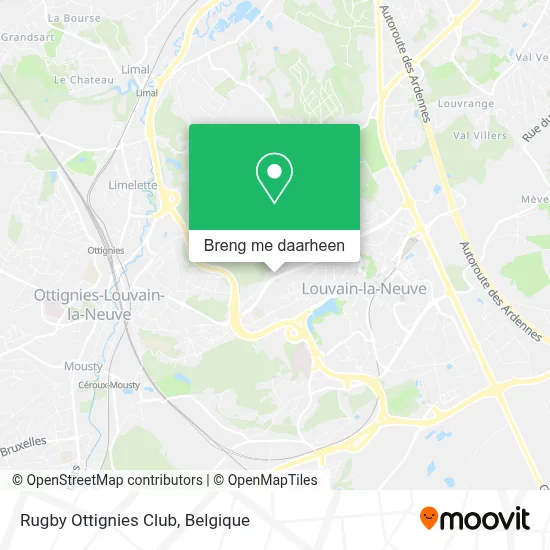 Rugby Ottignies Club kaart
