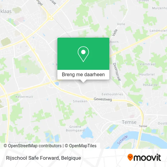 Rijschool Safe Forward kaart