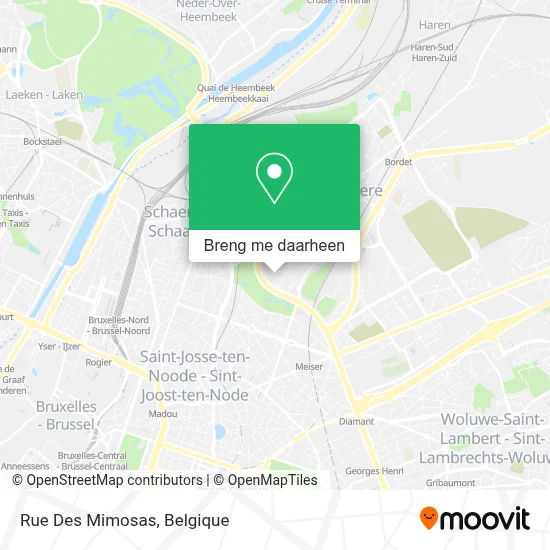 Rue Des Mimosas kaart