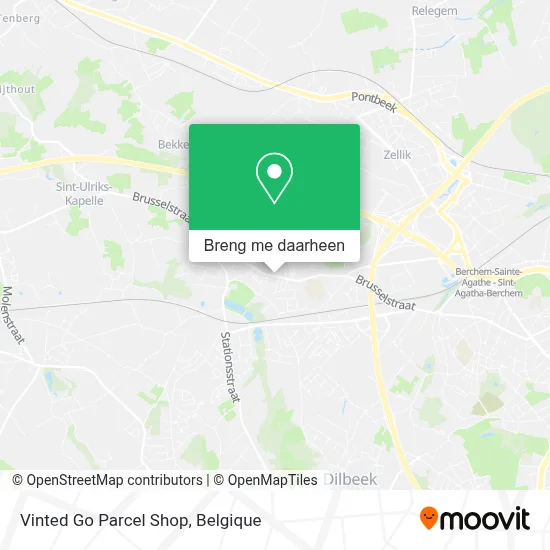 Vinted Go Parcel Shop kaart
