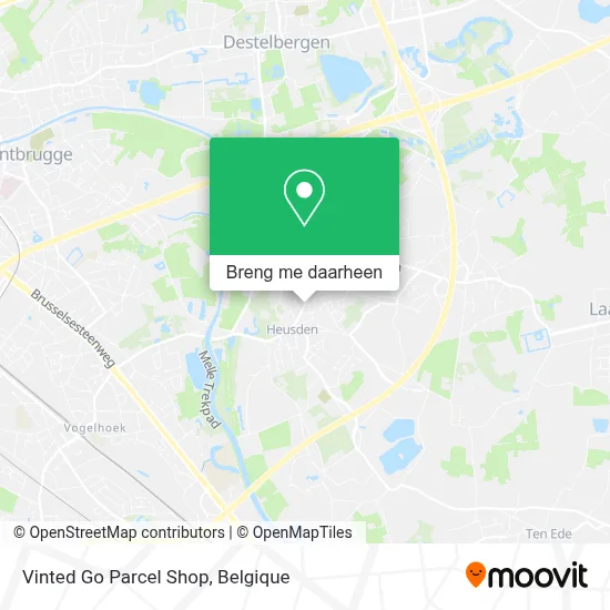 Vinted Go Parcel Shop kaart
