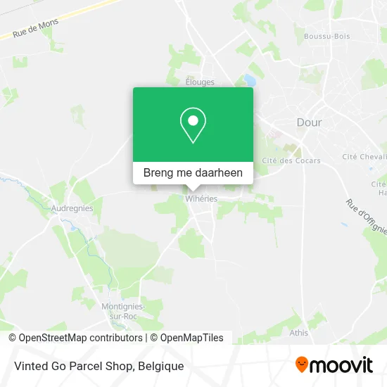 Vinted Go Parcel Shop kaart