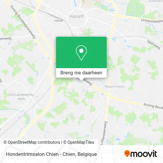 Hondentrimsalon Chien - Chien kaart