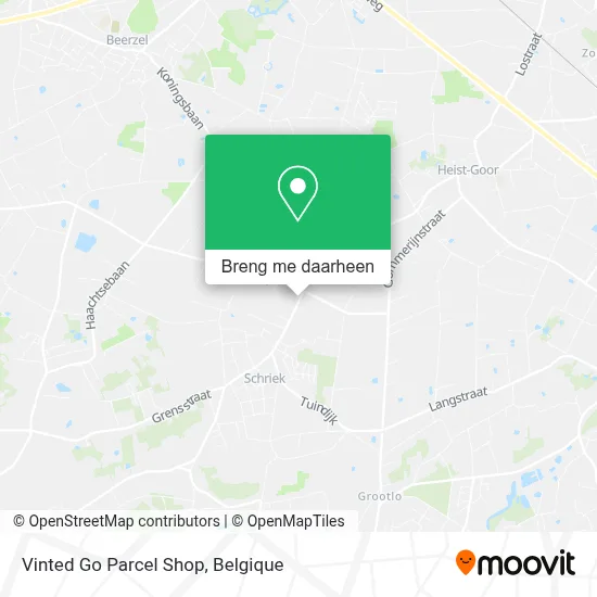 Vinted Go Parcel Shop kaart