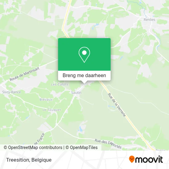 Treesition kaart
