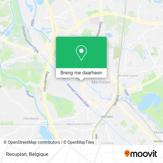 Recuplan kaart