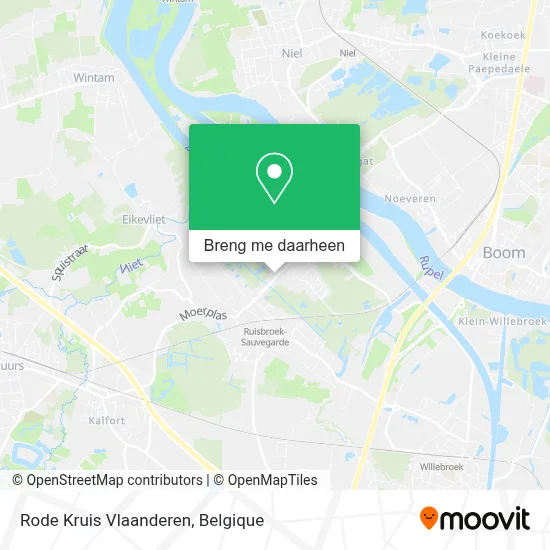 Rode Kruis Vlaanderen kaart