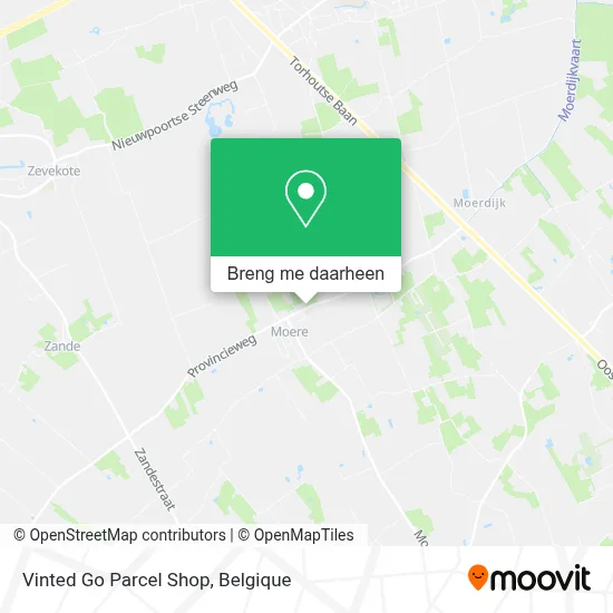 Vinted Go Parcel Shop kaart