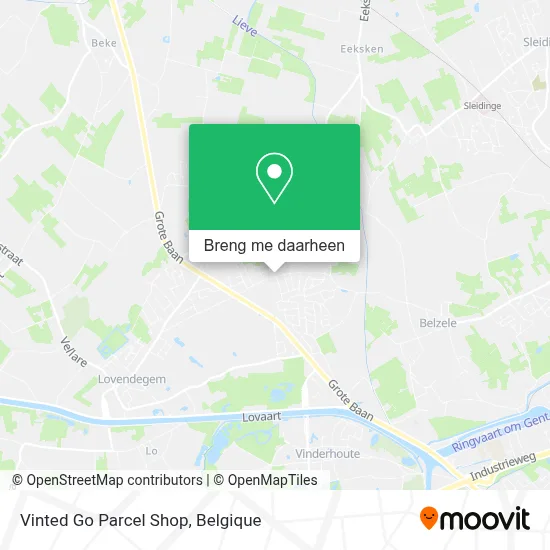 Vinted Go Parcel Shop kaart