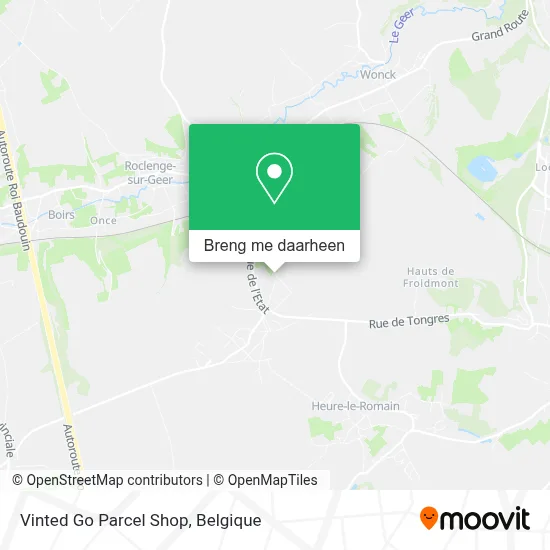 Vinted Go Parcel Shop kaart