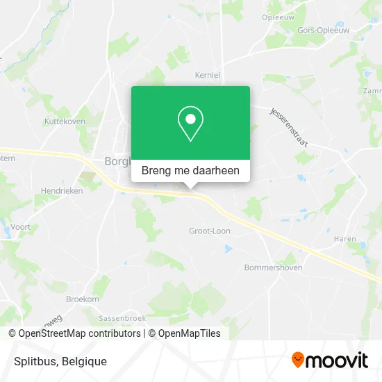 Splitbus kaart