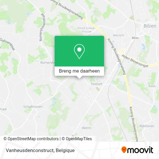 Vanheusdenconstruct kaart