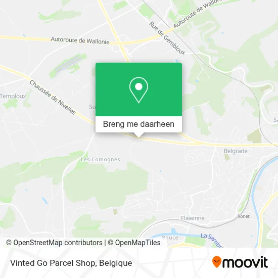 Vinted Go Parcel Shop kaart