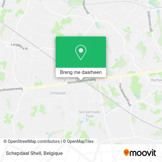 Schepdaal Shell kaart