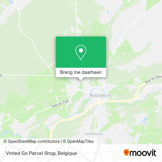 Vinted Go Parcel Shop kaart