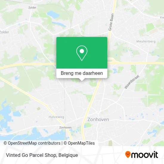 Vinted Go Parcel Shop kaart