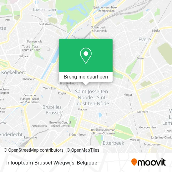 Inloopteam Brussel Wiegwijs kaart