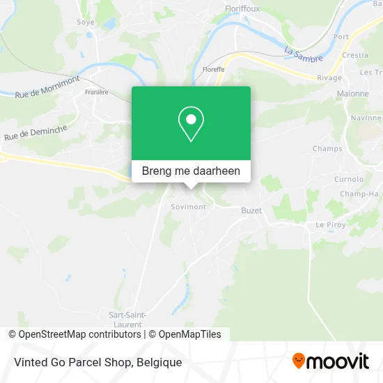 Vinted Go Parcel Shop kaart