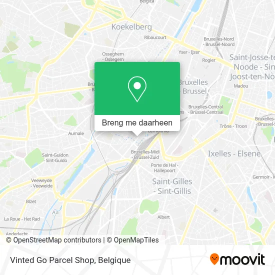 Vinted Go Parcel Shop kaart