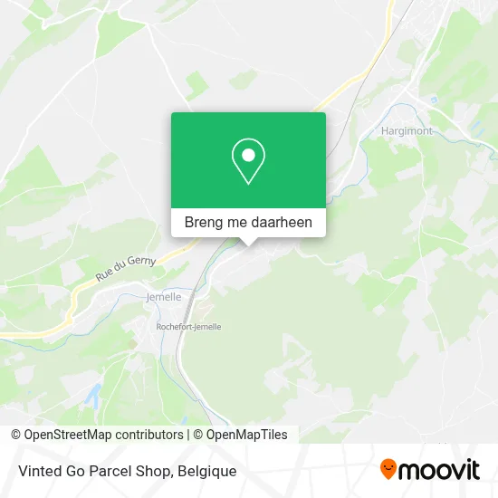 Vinted Go Parcel Shop kaart