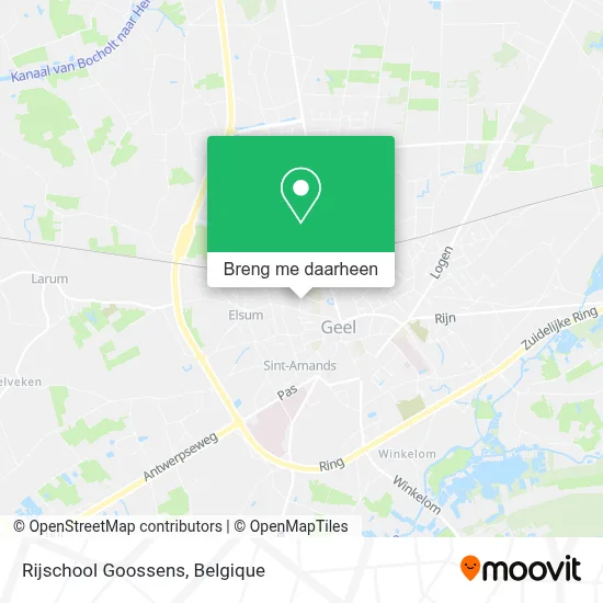 Rijschool Goossens kaart