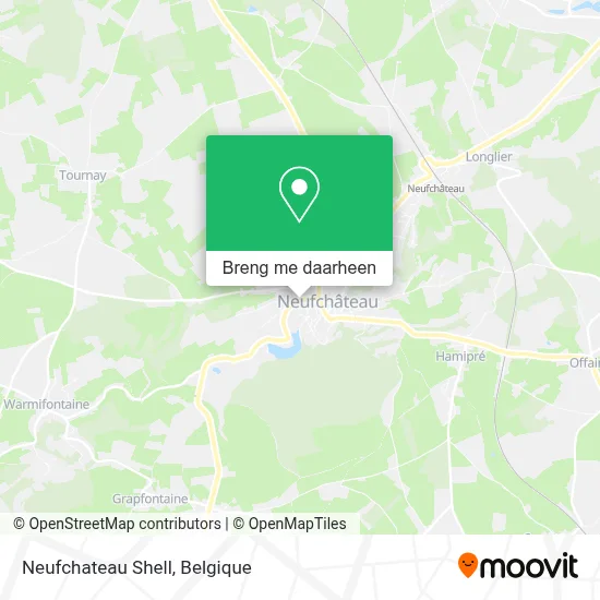 Neufchateau Shell kaart