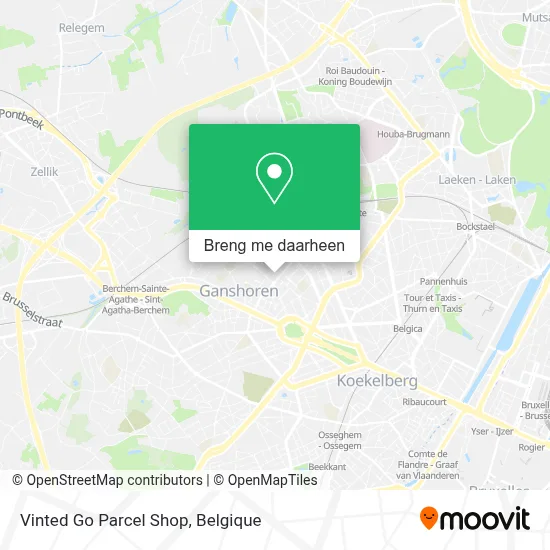 Vinted Go Parcel Shop kaart
