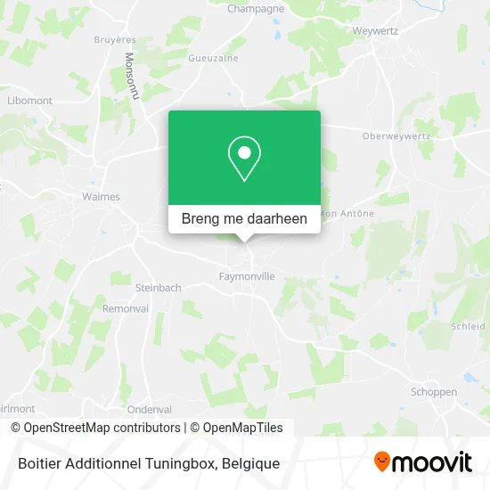 Boitier Additionnel Tuningbox kaart