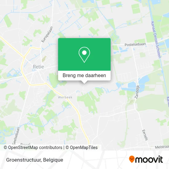 Groenstructuur kaart