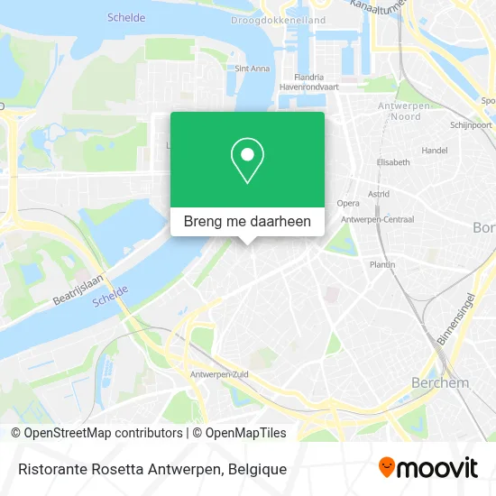 Ristorante Rosetta Antwerpen kaart