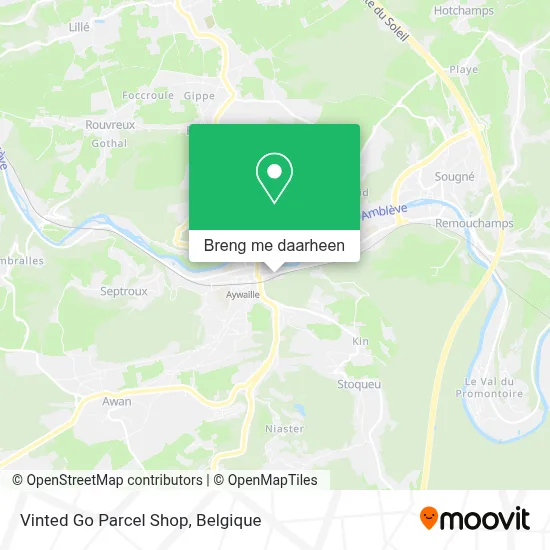 Vinted Go Parcel Shop kaart