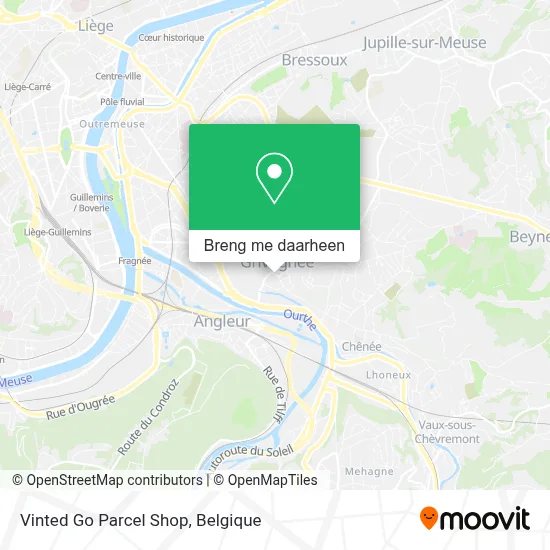 Vinted Go Parcel Shop kaart