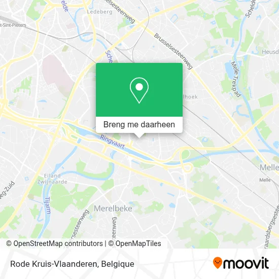 Rode Kruis-Vlaanderen kaart