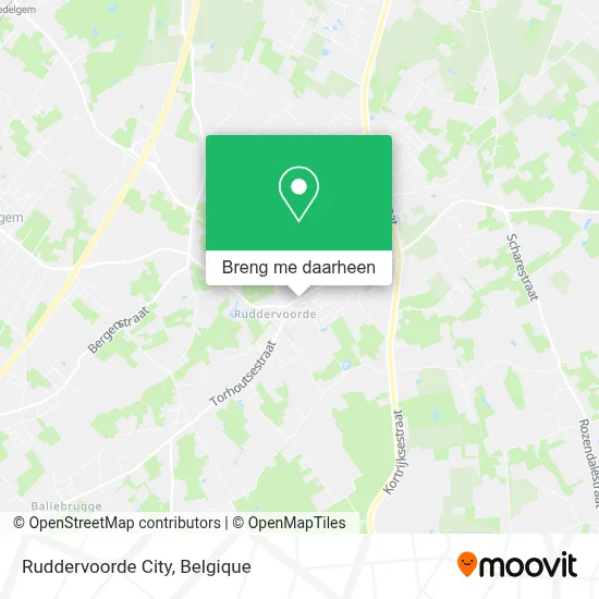 Ruddervoorde City kaart