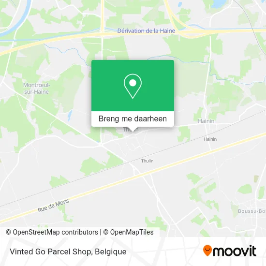 Vinted Go Parcel Shop kaart
