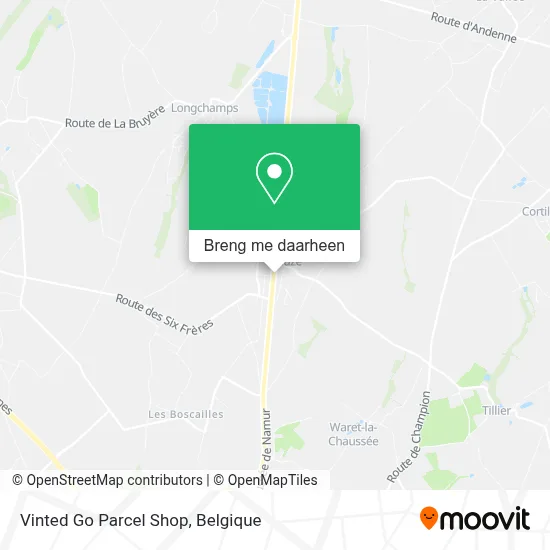 Vinted Go Parcel Shop kaart