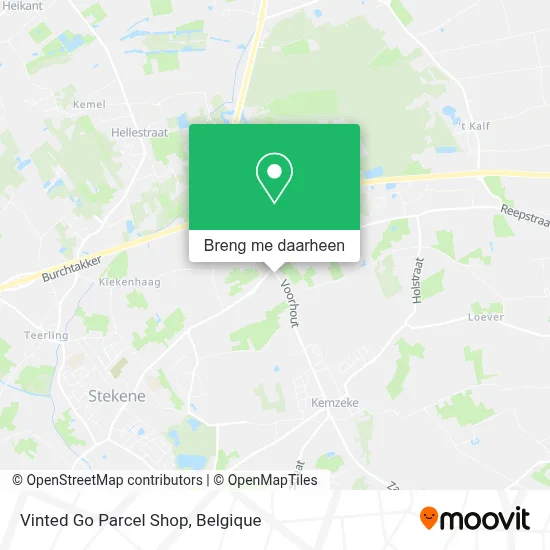 Vinted Go Parcel Shop kaart