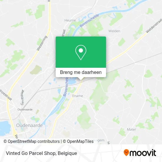 Vinted Go Parcel Shop kaart