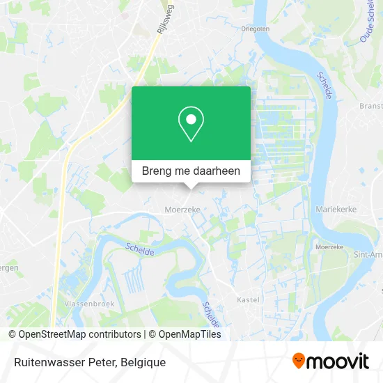 Ruitenwasser Peter kaart
