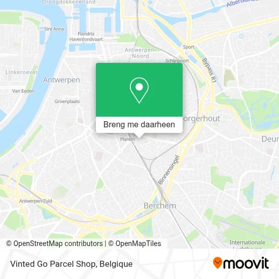 Vinted Go Parcel Shop kaart