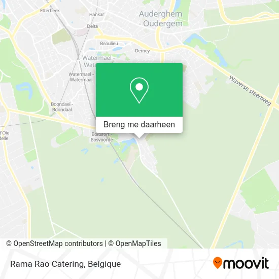 Rama Rao Catering kaart