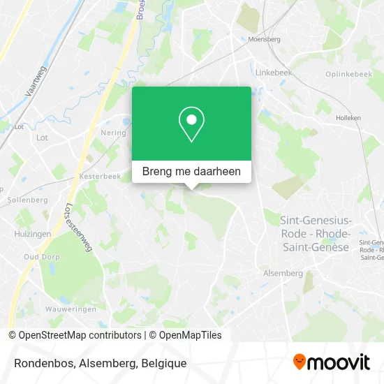 Rondenbos, Alsemberg kaart
