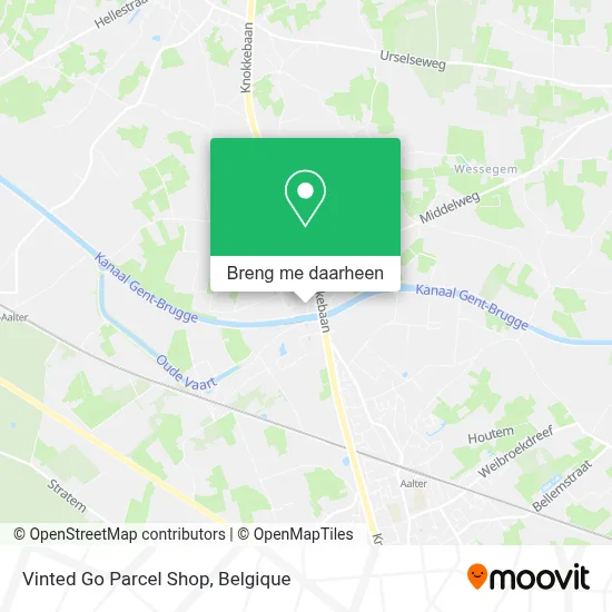Vinted Go Parcel Shop kaart